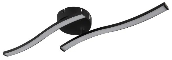 Globo 67178S - Lampadario a plafone LED TYLER LED/12W/230V nero