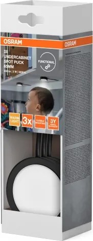 Osram - Set di 3 lampade sottopensili a LED UNDERCABINET LED/3W/230V 3000K nere