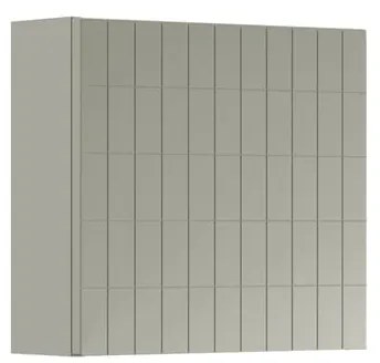 Pensile bagno Pixel laccato opaco grigio pastello, 1 anta apertura da sinistra P 17 x L 40 x H 40 cm