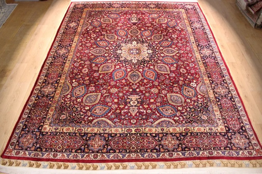 Mashad Tappeto persiano 390x290 (Iran) Annodato A Mano