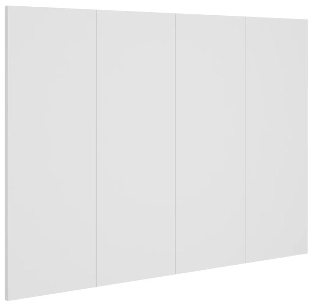 Testiera per letto bianca 120x1,5x80 cm in legno multistrato
