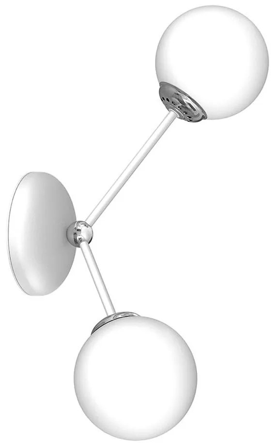 Applique JOY 2xE14/40W/230V bianco/cromo lucido