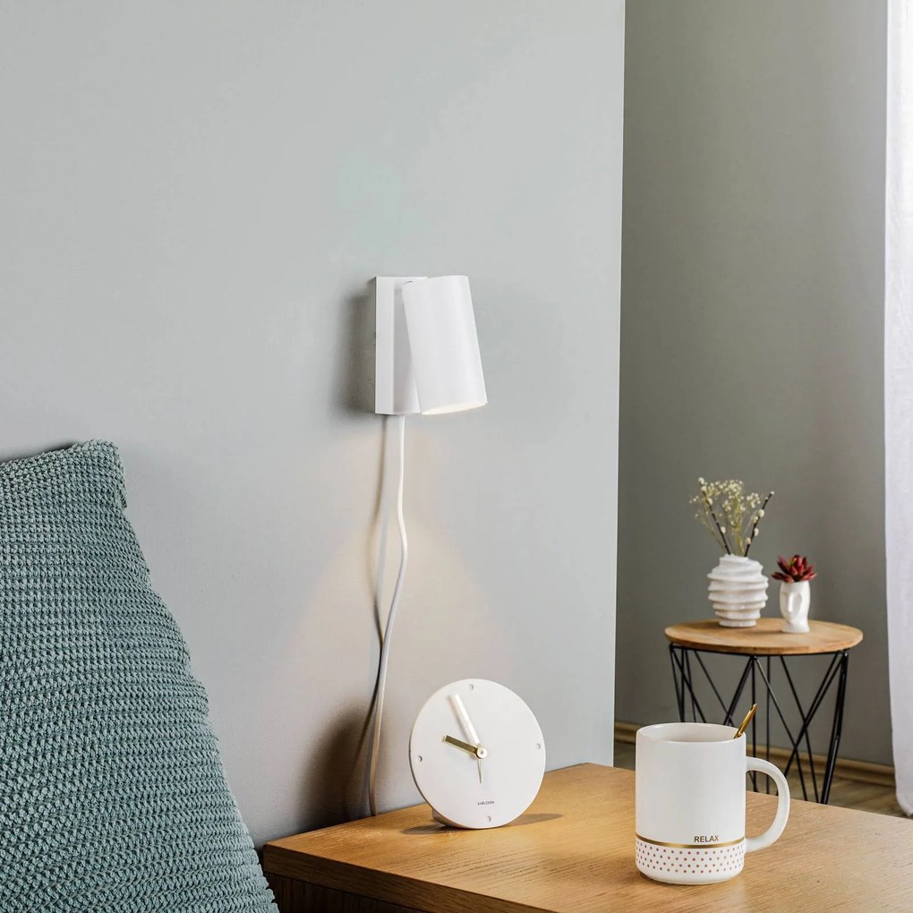 Nowodvorski Lighting Faretto da parete Mono I con spina bianco