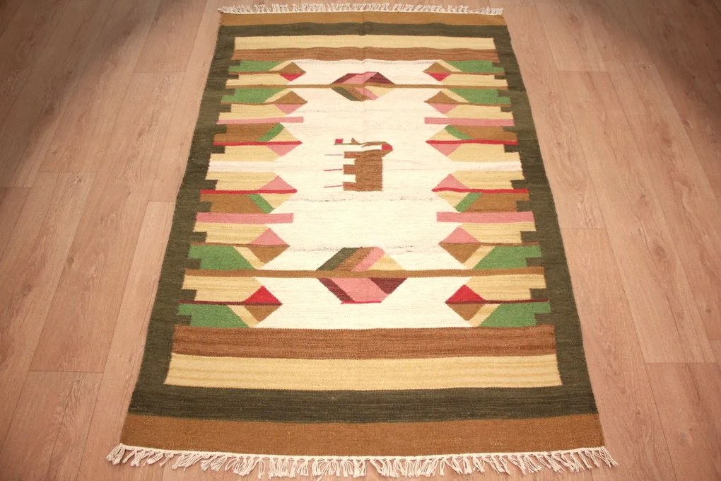 Tappeto orientale 180 x 120 (Indian) Tessuto A Mano