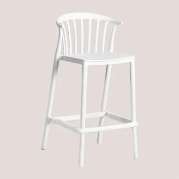 Confezione Da 2 Sgabelli Alti Ivor Bianco & ↑66 Cm - Sklum