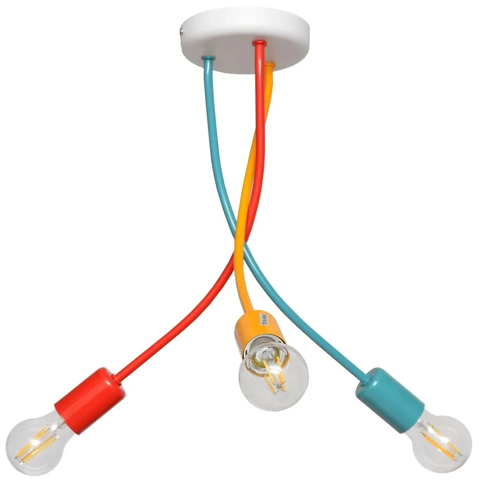 LED Lampadario a plafone per bambini OXFORD 3xE27/60W/230V