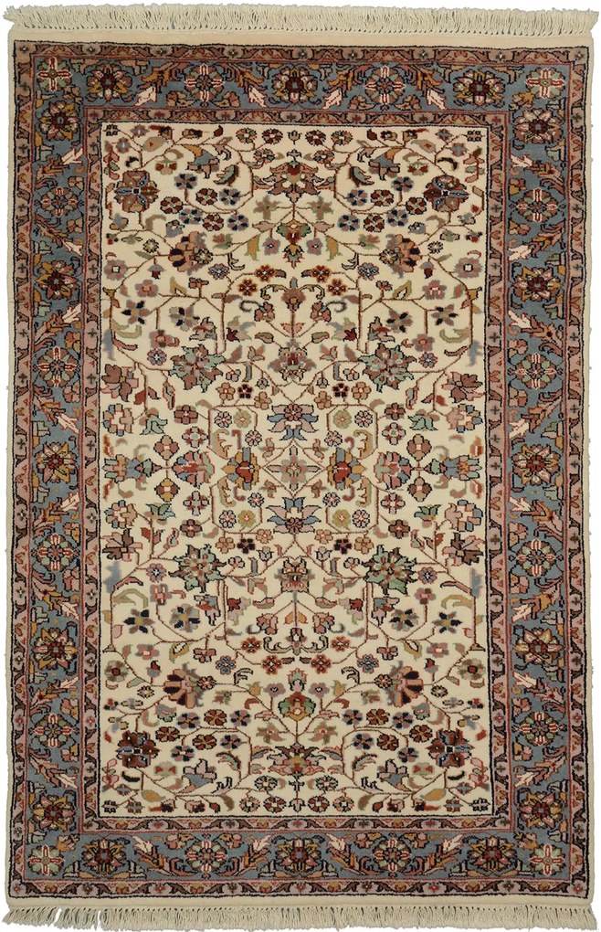 Tabriz Tappeto 180 x 120 Beige (Indian) Annodato A Mano
