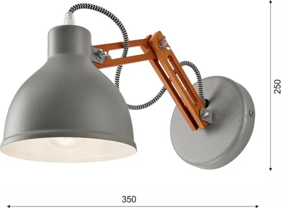 Lampada da parete MARCELLO 1xE27/60W/230V