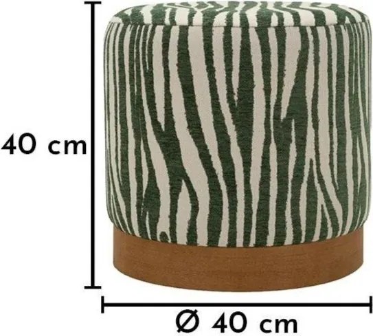 Poggiapiedi verde Savana – Mauro Ferretti