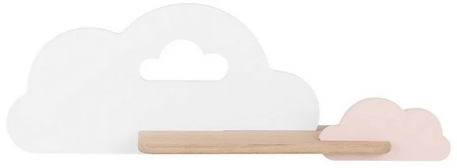 Applique LED per bambini con mensola CLOUD LED/5W/230V bianco/rosa