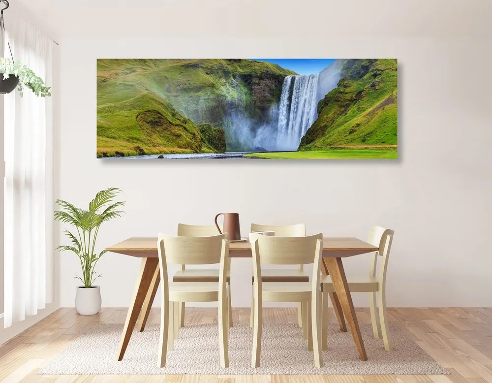 Quadro su tela – Cascata iconica in Islanda