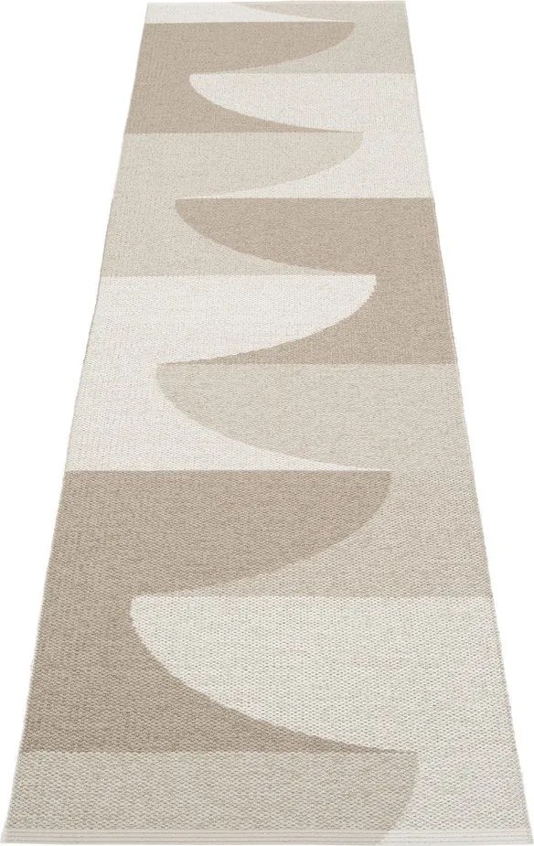 Passatoia da interno/esterno beige 70x270 cm Hill Dark Linen – Pappelina