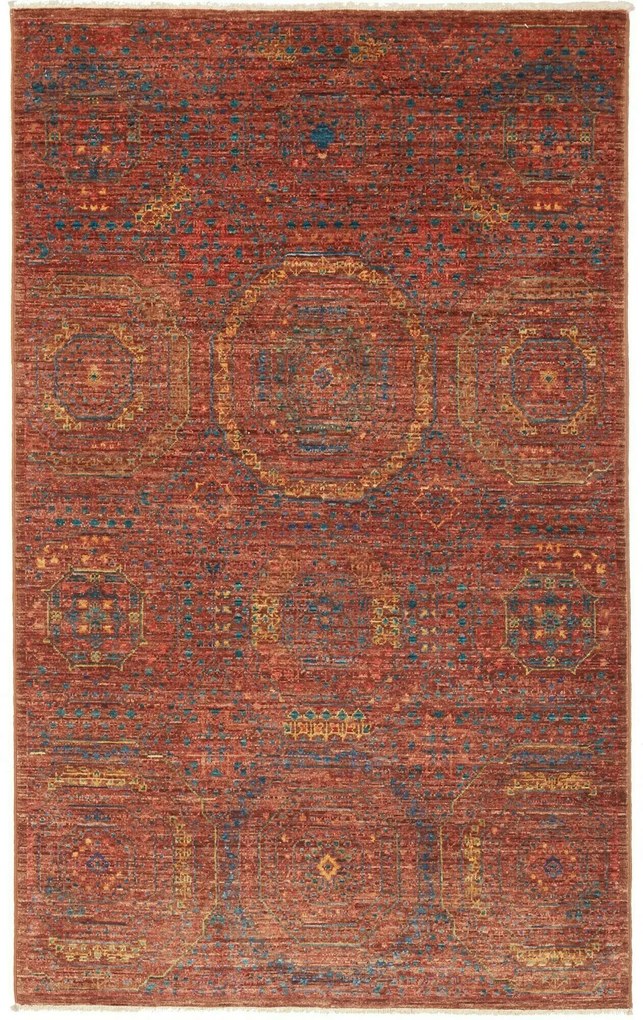 Mamluk Tappeto 100 x 150 Marrone (Pakistan) Annodato A Mano