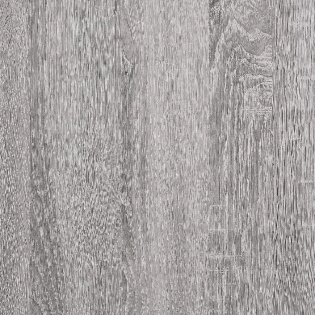 Credenze 2 pz Grigio Sonoma in Legno Multistrato