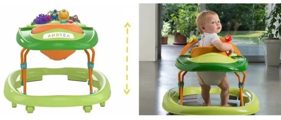 Chicco - Passeggino per bambini WALKY TALKY 2xAA verde