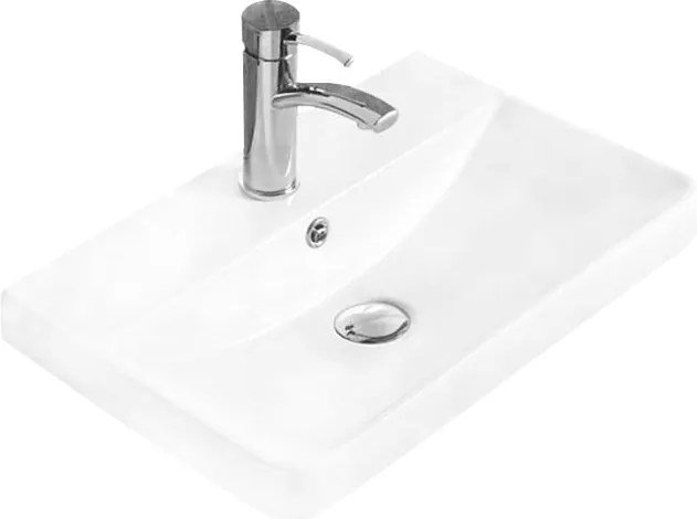 Mexen Dagna lavandino integrato nel piano 50 x 35 cm, bianco - 21995100