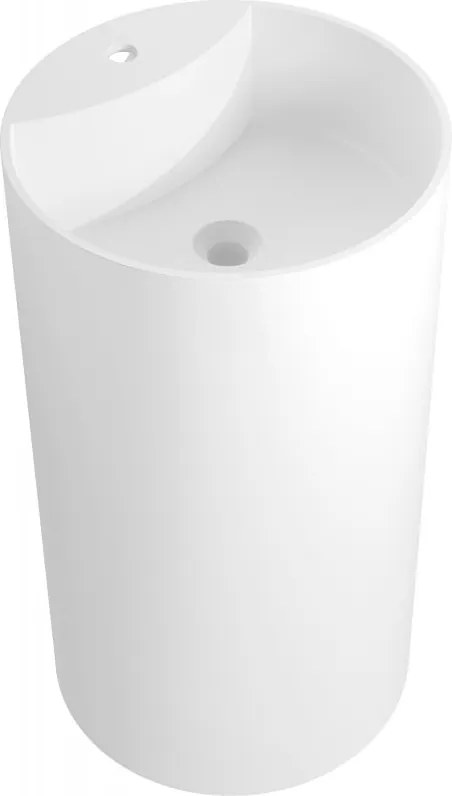 Mexen Ajax-02 lavandino freestanding in conglomerato 45 x 45 cm, bianco opaco - 26514500