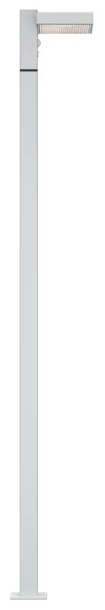 Paletto da giardino Solare Bianco 100cm con Sensore Mov. e Picchetto Colore Bianco Naturale 4.000K