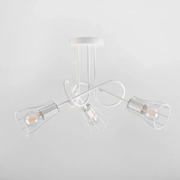 Lampadario a plafone OXFORD 3xE27/15W/230V bianco