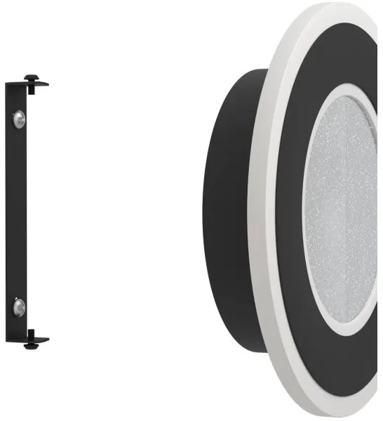 Eglo 901237 - Applique a LED MACCHIONI LED/12W/230V 4000K nero