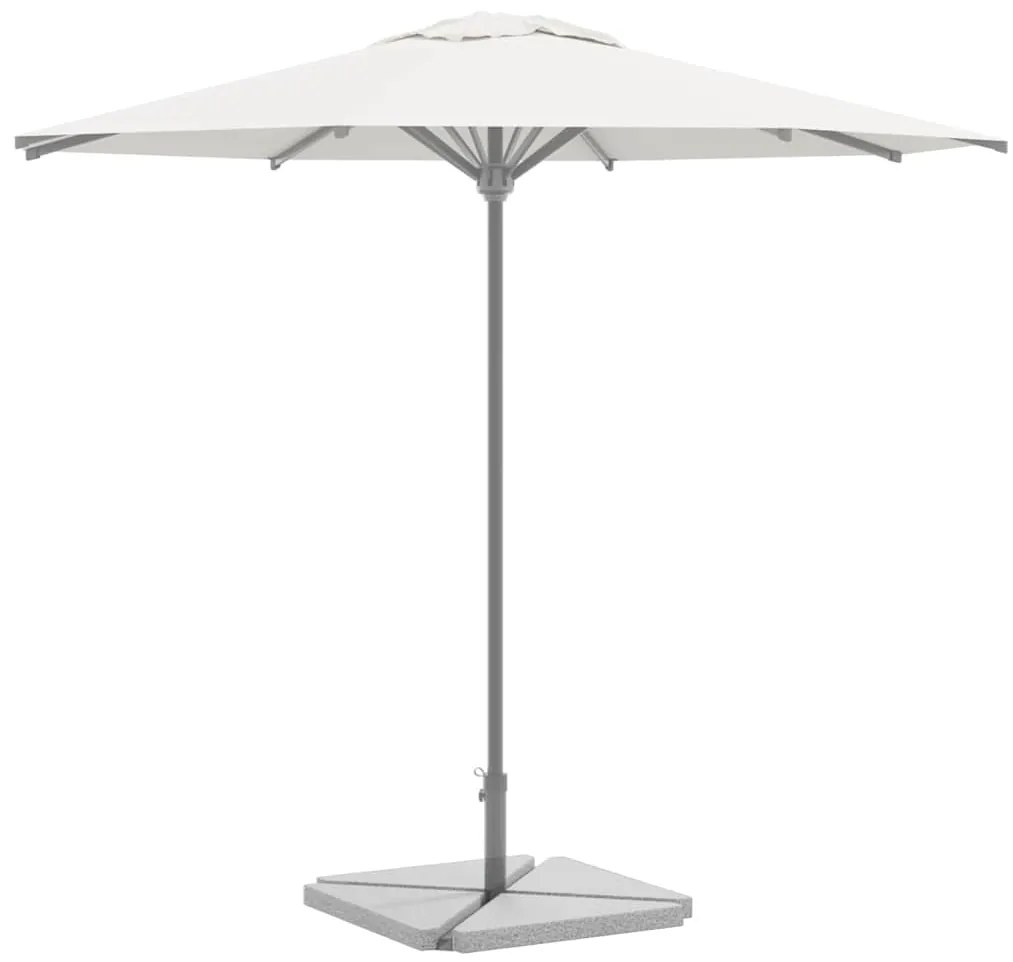 Piastre Per Parasole 4 Pz İn Granito Triangolare 14 Kg Grigio /