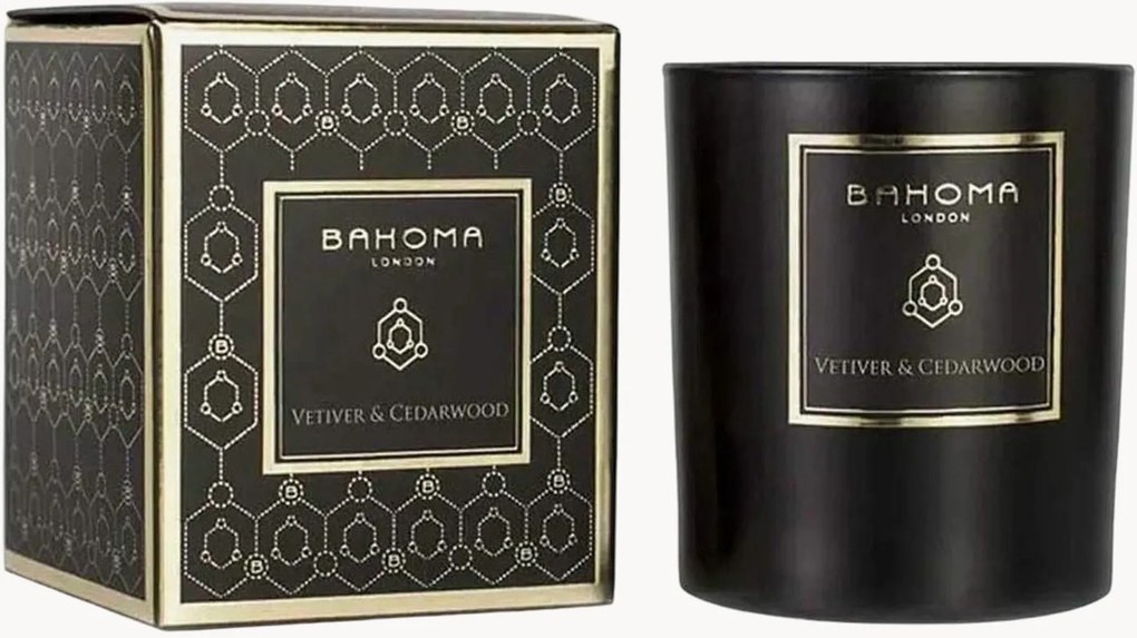 Candela profumata fatta a mano Maley (vetiver, cedro)