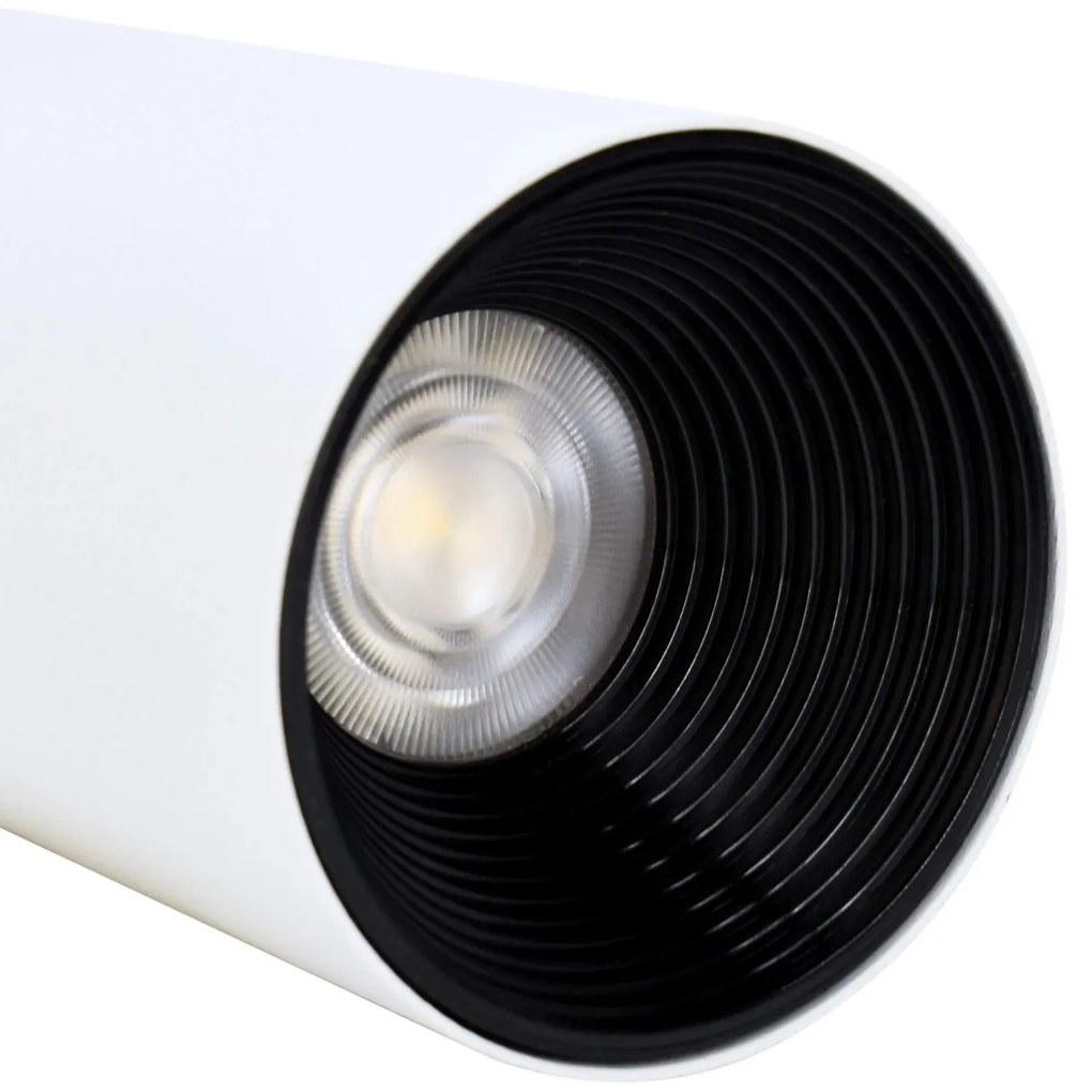 Faro LED per binario Bifase 24W angolo 24° - BIANCO Colore Bianco Caldo 2.700-3.200K