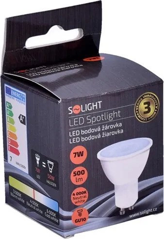Lampadina LED GU10/7W/230V 4000K - Solight