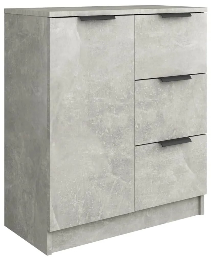 Credenza grigio cemento 60x30x70 cm in legno multistrato