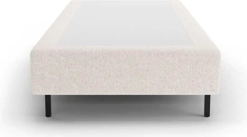 Letto singolo imbottito color crema senza testiera 90x200 cm Whale – Micadoni