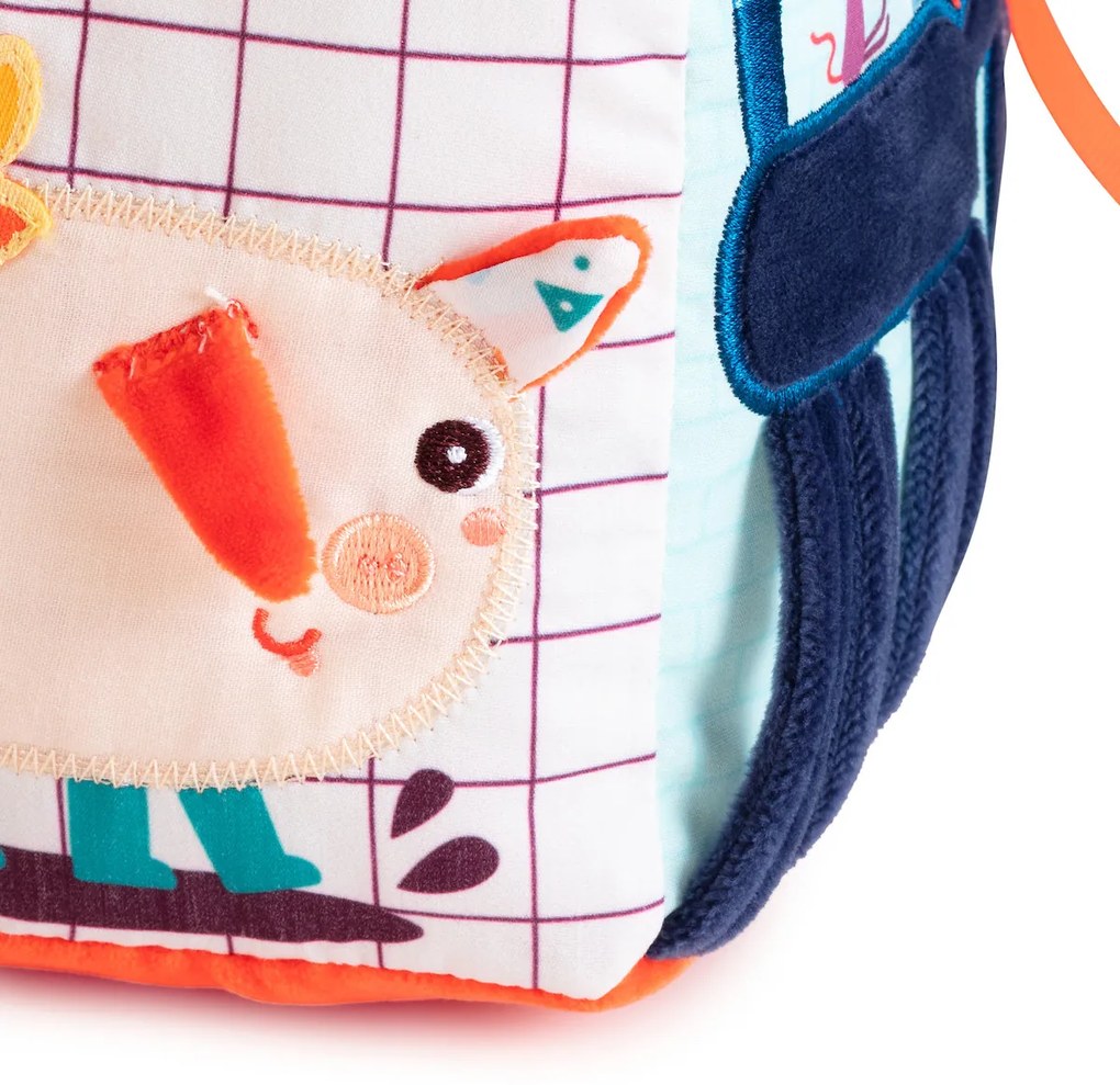 Lilliputiens - Cubo tessile per le attività - Fattoria