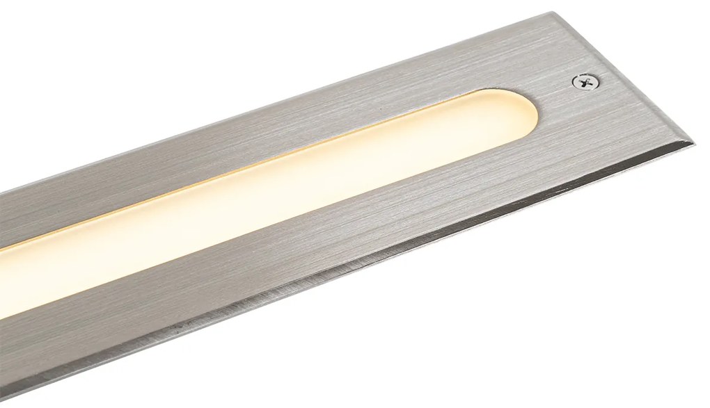 Faretto da incasso moderno in acciaio 50 cm con LED IP65 - Eline