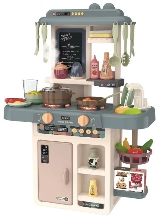 vidaXL Cucina Giocattolo per Bambini con Effetti Luce/Suoni Rosa