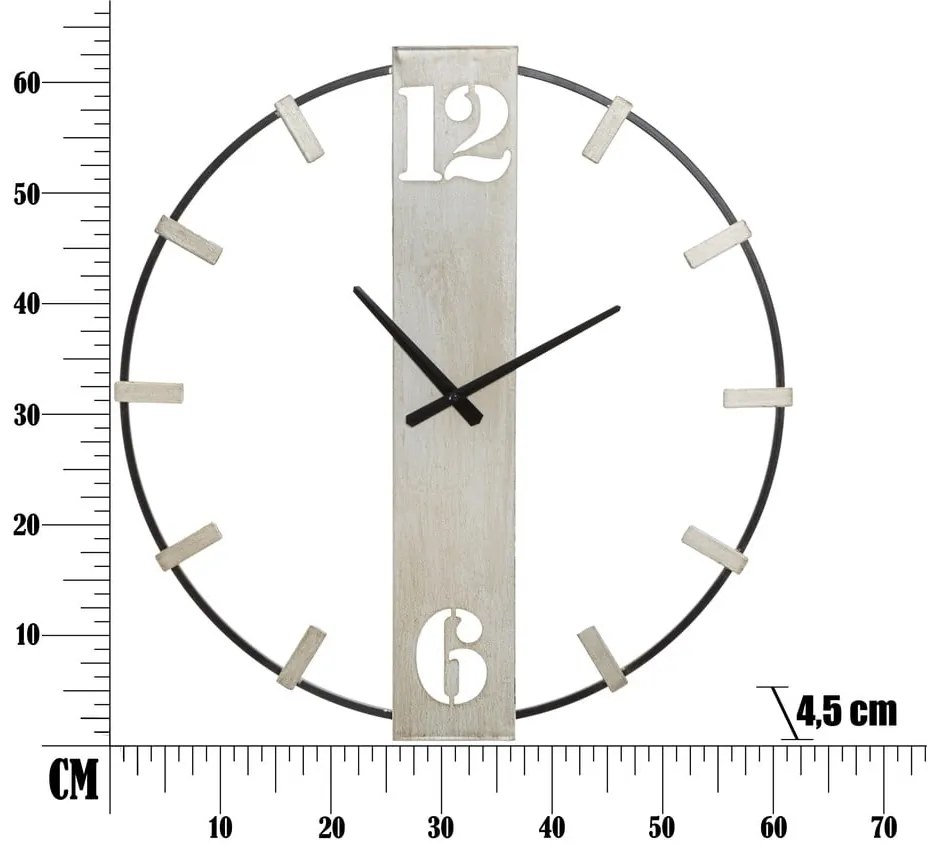 Orologio da parete ø 61 cm Silvery - Mauro Ferretti