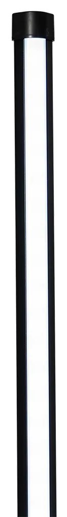 Lampada da terra nera con LED RGB e telecomando - Carla