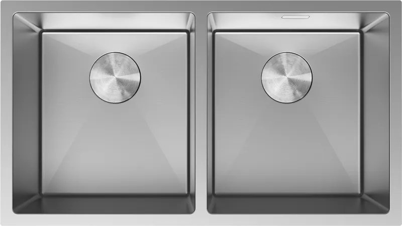 Mexen Binox lavello in acciaio a 2 vasche 800 x 450 mm, inox - 6421802000-01