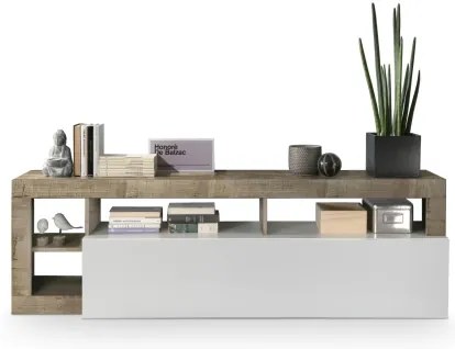 Mobile TV LENOR bianco/marrone