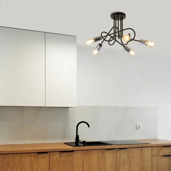 Lampadario fisso OXFORD 5xE27/15W/230V