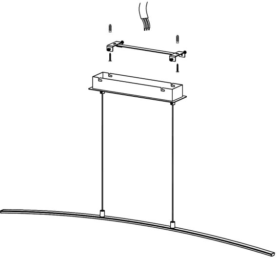 Eglo 32048 - Lampadario LED LASANA LED/14W/230V