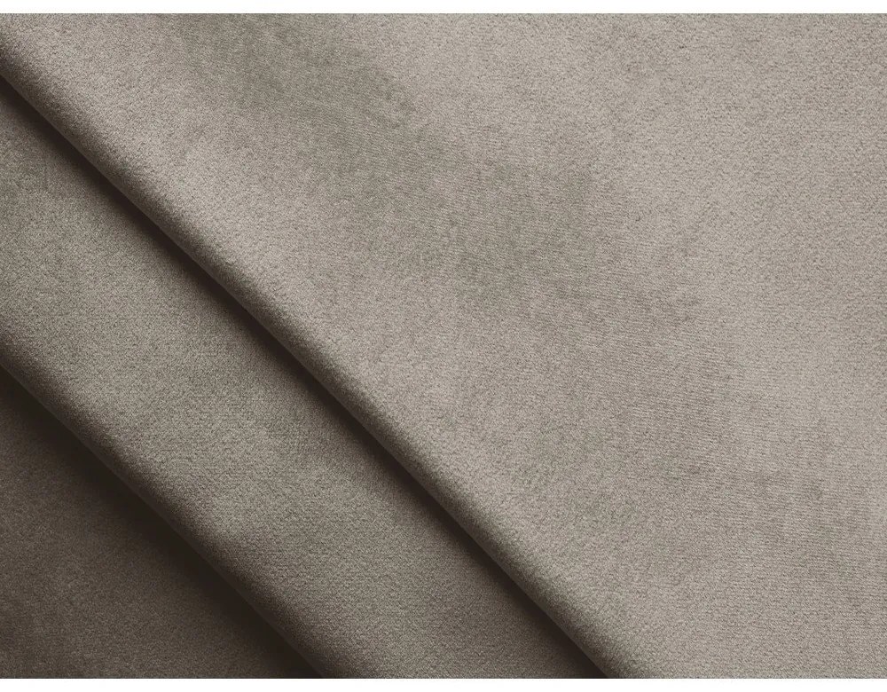 Divano angolare componibile beige con rivestimento in velluto Lokua – Makamii