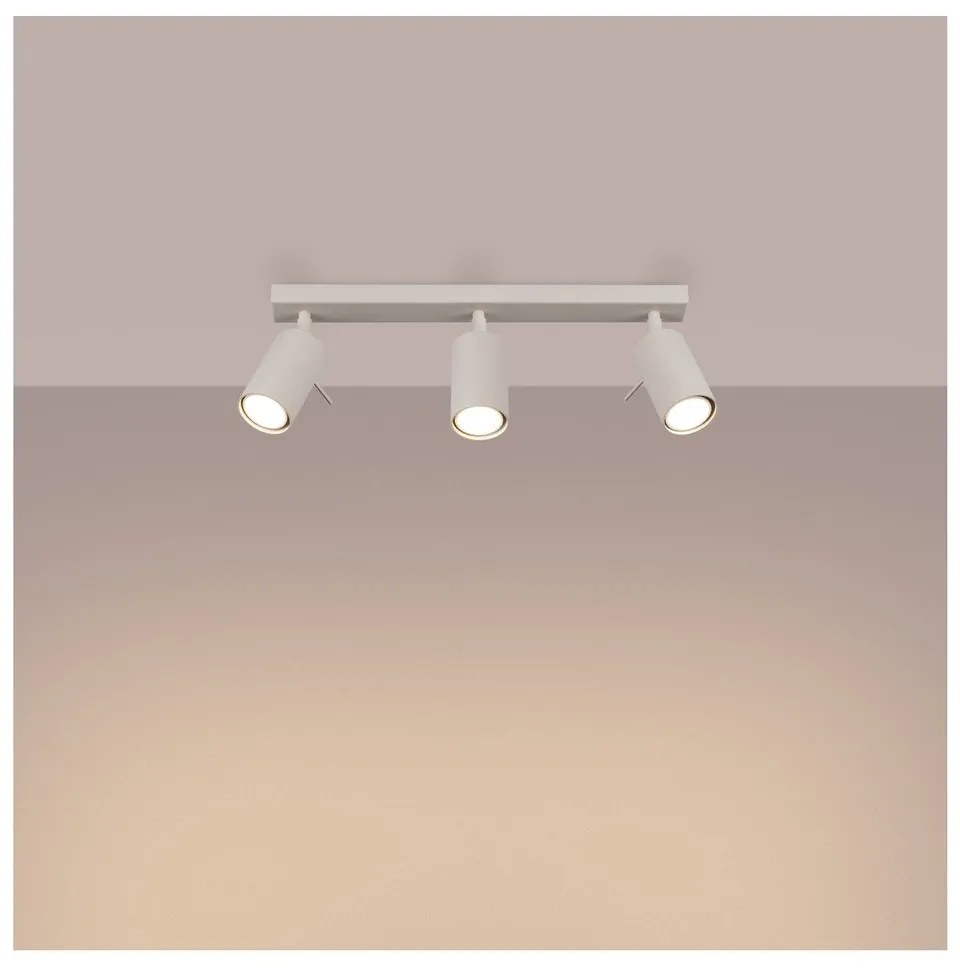 Faretto color crema 6x45 cm Etna – Sollux