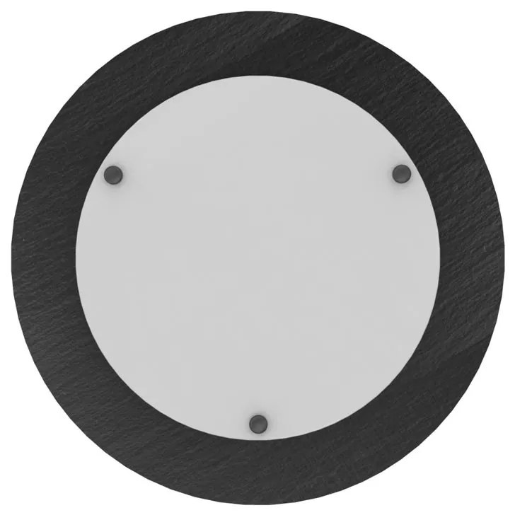 Plafoniera LED industriale Ardesia, 30W, argento Ø 55 cm LUMICOM