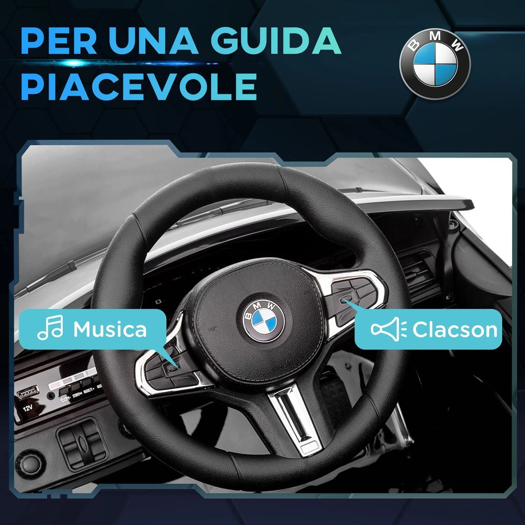 Macchina Elettrica per Bambini Licenza BMW M4 con Telecomando Nero...