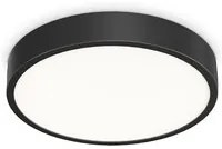 Plafoniera Contemporanea Ray Metallo Nero Led Integrato 26W 3000K Ip44