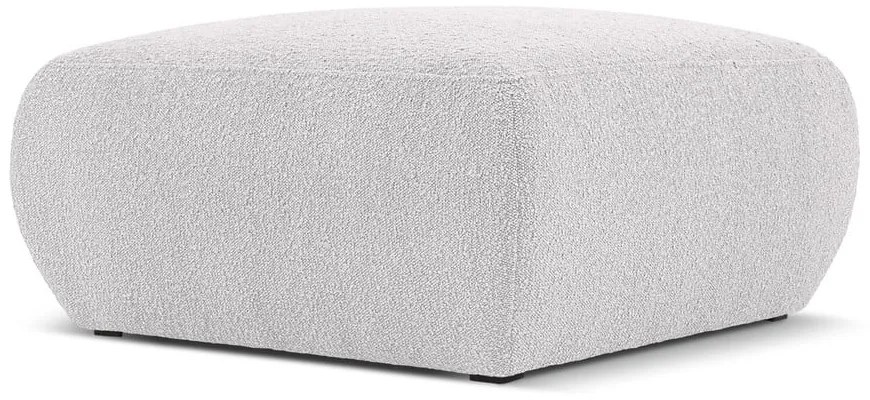 Sgabello grigio chiaro in tessuto bouclé Molino - Micadoni Home