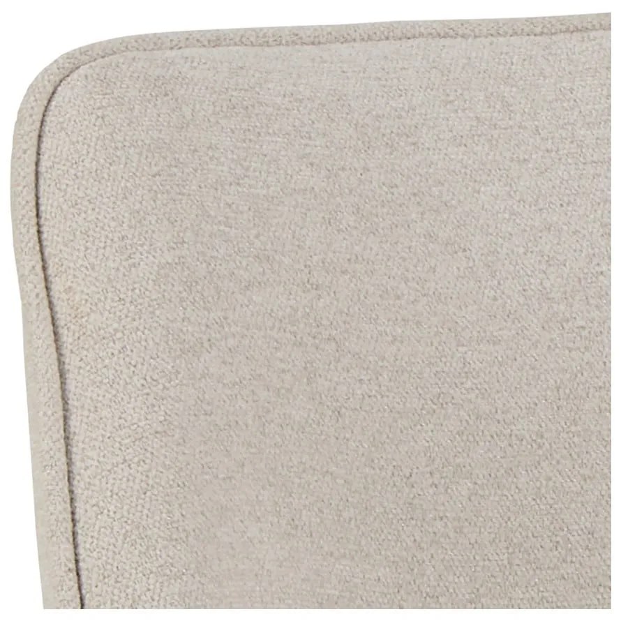 Sedia da pranzo beige in imbottito con braccioli Graham – Actona