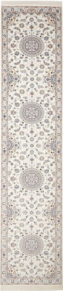 Nain Tappeto 410 x 90 Beige (Iran) Annodato A Mano
