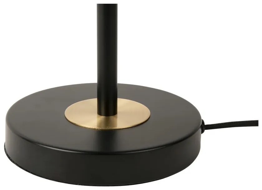 Lampada da tavolo nera con paralume in metallo (altezza 40 cm) Gold Disc - Leitmotiv