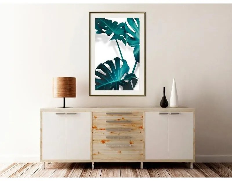 Poster Turquoise Monstera II