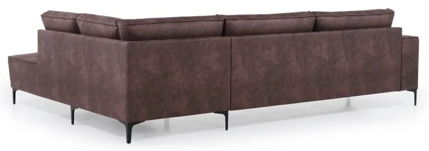 Divano angolare in similpelle marrone (angolo destro) Copenhagen - Scandic